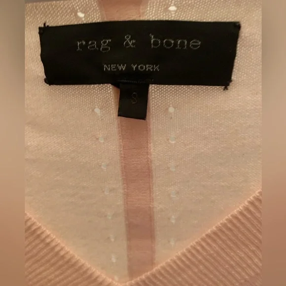 DUSTY rose Rag & bone lightweight sweater size small pink - Picture 2 of 6
